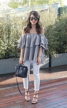 show some shoulder 