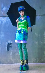 rain in the green hues