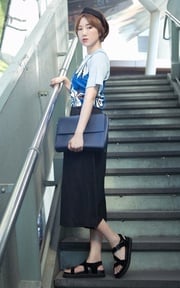花朵細肩帶混搭