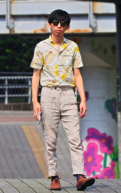 FREEDON AND CALM:FLOWER SHIRT