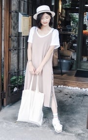 一點日系混搭女孩風