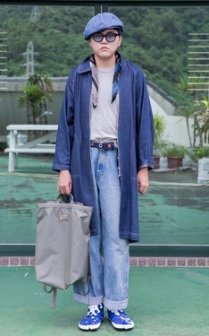一路藍到底吧～