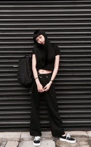 ALL BLACK 開學穿搭