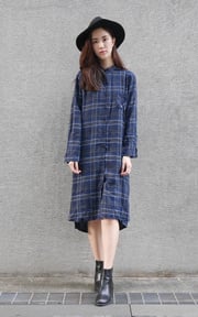 格紋洋裝