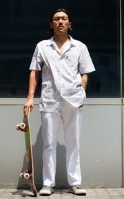 陽光下裝兇滑板裝