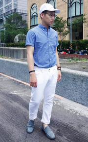 Blue X White