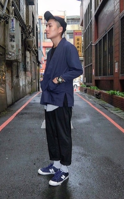 黑灰藍,好自然