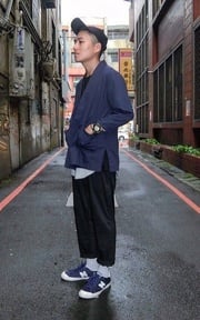 黑灰藍,好自然