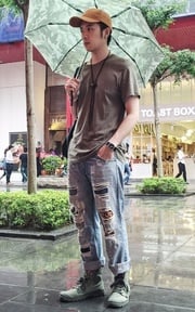 野戰激凸男子