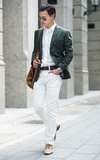UNIQLO 白色牛仔褲的時尚穿搭