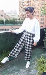 格子褲