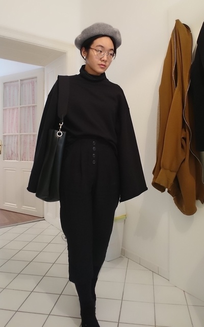 All black