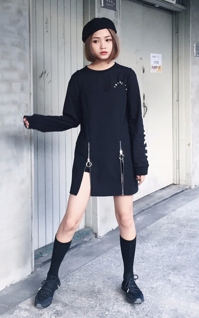 開兩個高衩～