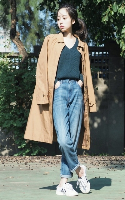 #媜 X UNIQLO Slim BoyfriendFit 九分牛仔褲