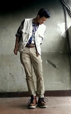 二手單寧白背心