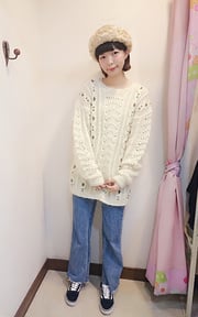 冬日米色古著mix
