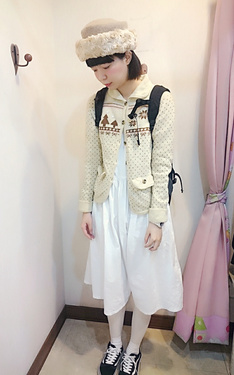 冬日古著女孩風