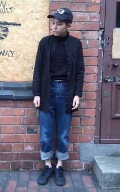 ▲ #green #black #y-3 #allblack #denim #casual 。▲