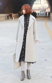  DC-KOREA正韓時尚 黑色花卉洋裝的穿搭