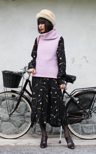 Pink Turtleneck