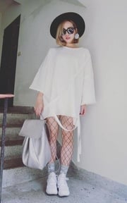 挑戰網襪Look