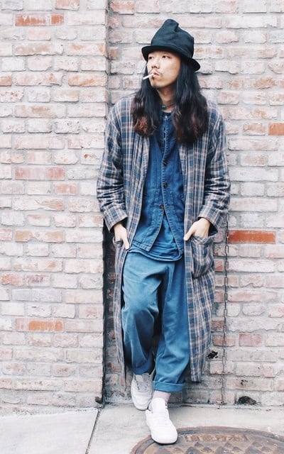 剛起床的藍人