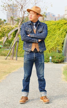 深藍牛仔紳士
