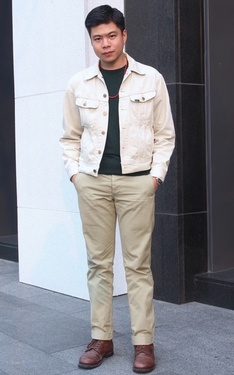 60's 白色牛仔