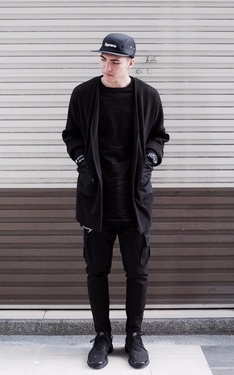 black outfit