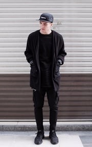 black outfit