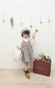 小小孩的春日搭配X居家日式鄉村風花藝佈置
