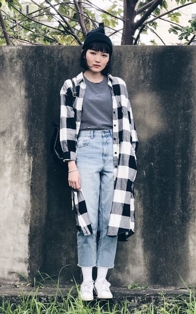 格紋 x 條紋