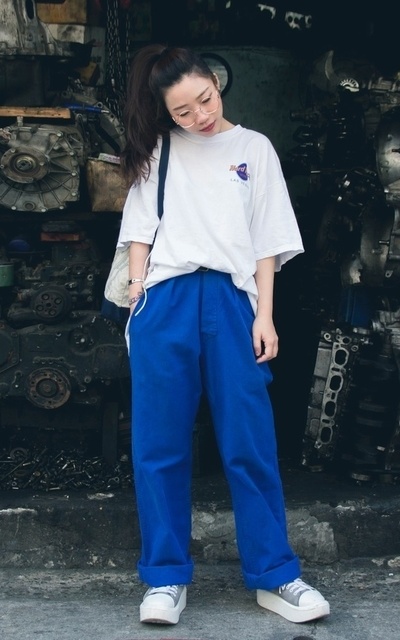 Hardrock vintage T-shirt x french work pant