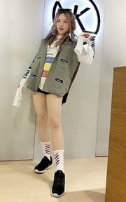 彩色休閒歐美街頭