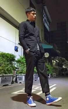 CONVERSE高筒編織鞋