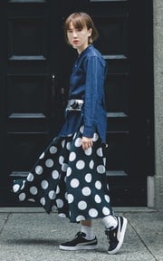 DENIM & POLKA DOT