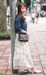 牛仔X花裙