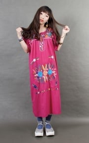mexican embroidered dress