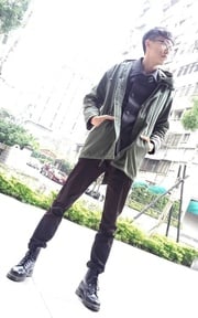 軍裝外套混搭