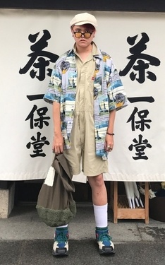 時尚穿搭：20170621日本第二套-方便的連身褲