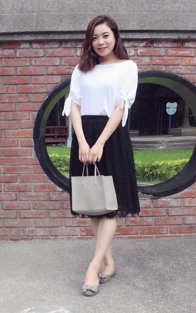 甜美OL穿搭