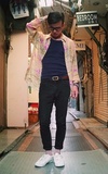 ONITSUKA TIGER 白色休閒鞋的時尚穿搭
