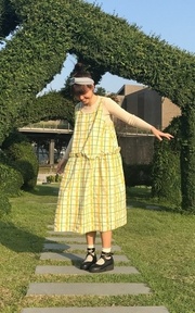 旋轉格子裙