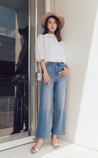 BB x Uniqlo 360度全方位美腿寬褲