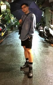雨天。陰天