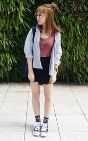 韓系百摺少女