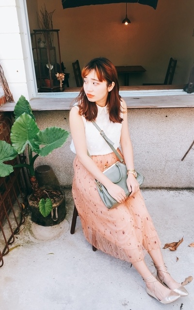 La Fête de Fleurs：小花繡線紗裙