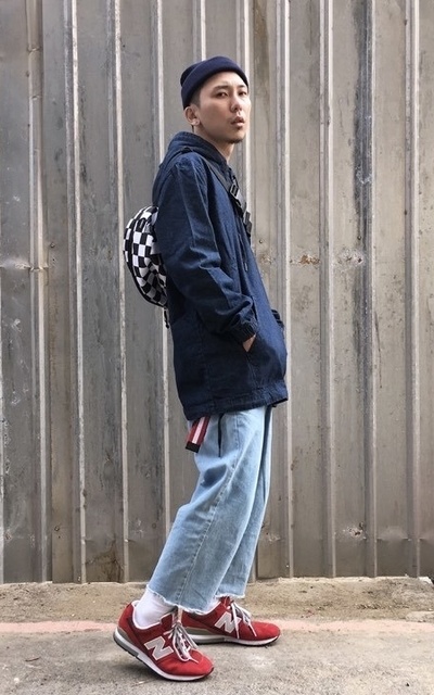 單 寧 + 短 毛 帽