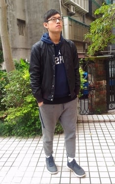 2017/11/28  秋，運動元素 層次搭配