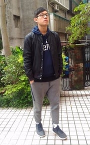 2017/11/28  秋，運動元素 層次搭配